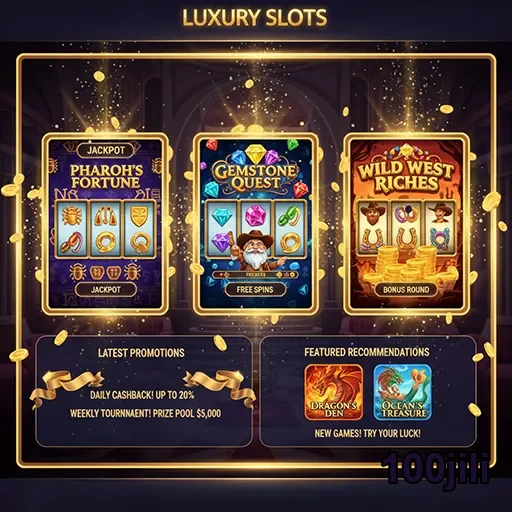 100jili luxury slots promotions